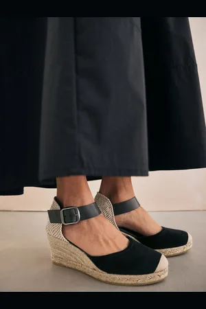 Next Forever Comfort Læder Espadrille Spænde Kiler