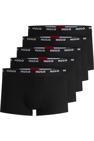 HUGO BOSS Logo Waistband Stretch Cotton Trunks 5 PackL