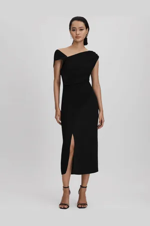 Reiss Miller Asymmetric Bodycon Midi Dress32