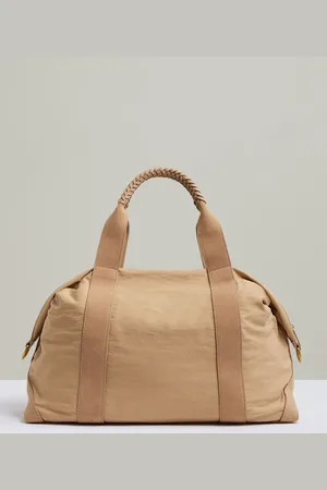 Reiss Phoebe Braided-Handle Soft Weekend BagEn