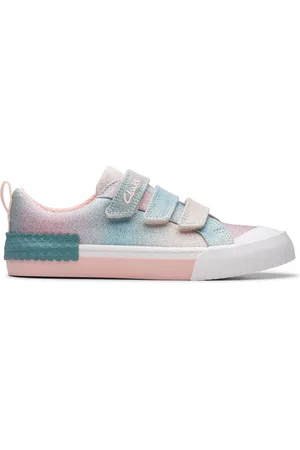 Clarks Pastel Foxing Brill Børnelærredssko