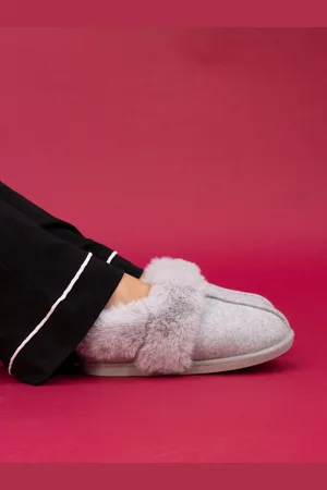 Lunar Grey Ember II SlippersL