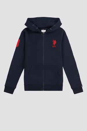 U.S. Polo Assn. U. S. Polo Assn. Boys 100% Cotton Player 3 Zip Hoodie8 - 9 år (128 - 134cm)