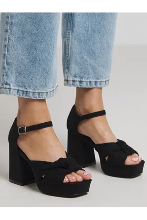 Simply Be Extra Wide Fit Knot Detail Platform Sandals