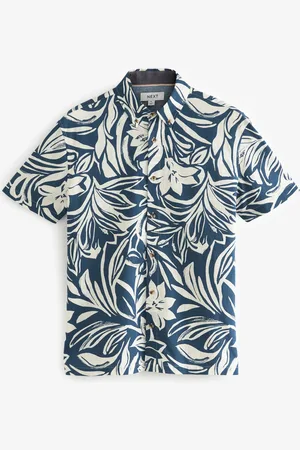 Next Trykt Blomster Kortærmet Oxford Skjorter5XL