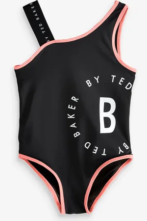 Ted Baker Logo Print Strap Black Swimsuit140146cm