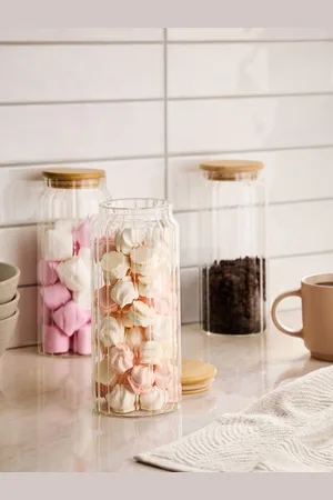 Next Set of 3 Glass Ottilie Storage Jarsen