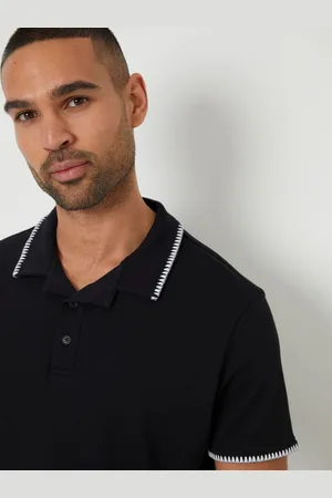 Threadbare Contrast Revere Collar 100% Cotton Polo Shirtmedium