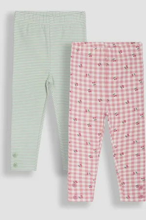JoJo Maman Bébé Leggings 2 Pack8086cm