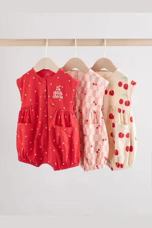Next Baby Romper 3 pakke6268cm
