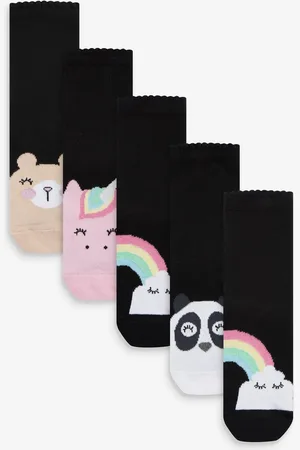 Next 5 Pack Cotton Rich Character Ankle School SocksUK 12.5 - 3.5
