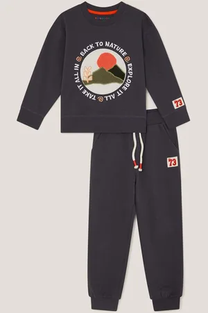 Monsoon Back To Nature 100% Cotton Sweatshirt and Joggers Set98104cm