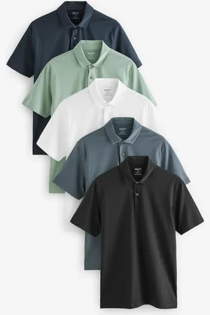 Next Kortærmet jersey poloskjorter 5 PakkeL