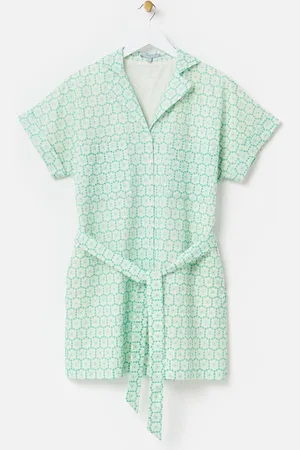 Oliver Bonas Floral Broderie Mini Shirt Dress40