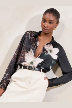 Lipsy London Satin Printed Shirt44