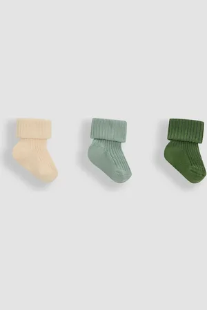 JoJo Maman Bébé Baby Ribbed Socks 3 PackNyfødt