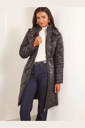 Lipsy London Vandafvisende quiltet polstret frakke34