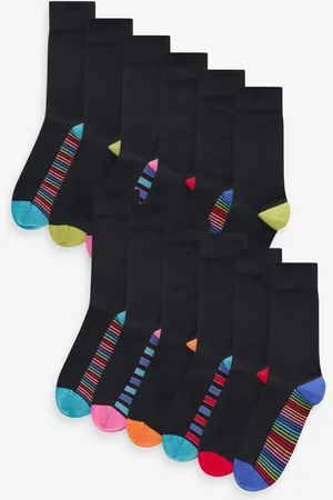 Next Mens Cotton Rich Black SocksUK 9-11