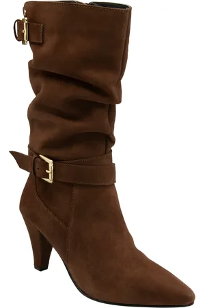 Ravel Suede Pointed-Toe Mid-Calf Boots