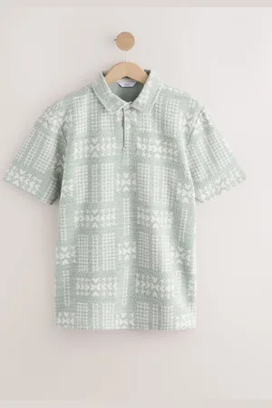 Next Pattern Knap i halsen Polo-skjorterSmall