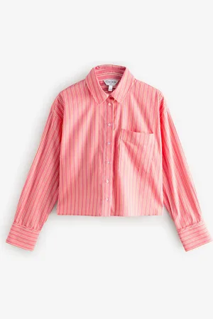 Next Oversized Long Sleeve 100% Cotton Cropped Shirt40