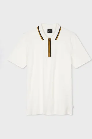 Paul Smith Quarter Zip White Polo ShirtXXL