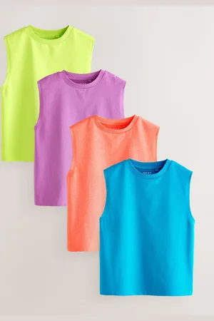 Next Fluro Tank Vest 4 Pack (3-16yrs)146152cm