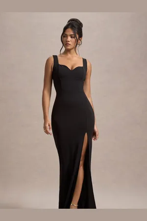 Club L Ashburn Strappy Sweetheart Split Maxikjole44