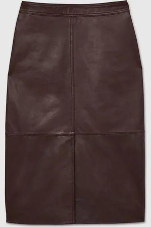 Reiss Miley Leather Pencil Skirt46