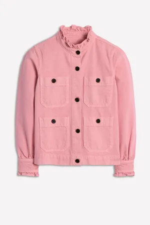 Boden Denim Frill Collar 100% Cotton Jacket42