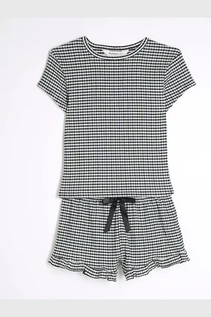 River Island 2 Piece Gingham Pyjama SetS