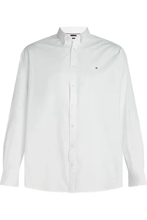 Tommy Hilfiger Regular Fit Plus Flex Poplin 100% Cotton Shirtxxxxlarge