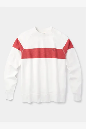 Aubin Rød Garsdale Slub Crew 100% SweatshirtMiddel