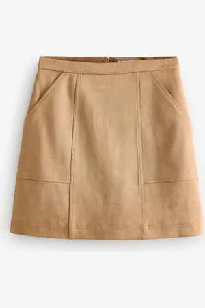 Forever New Leah Vegan Suede Mini Skirt34