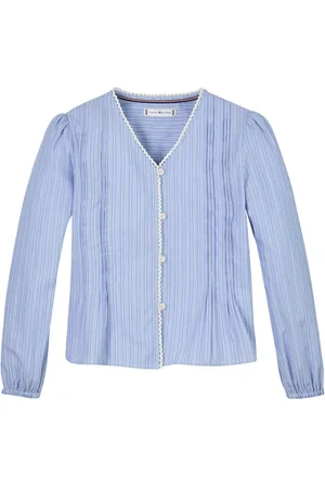 Tommy Hilfiger Stribet Langærmet 100% Økologisk Bomuld Bluser3 år (98cm)