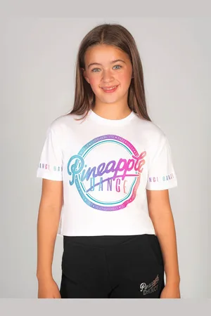 Pineapple Logo Girls Crop T-shirt7 - 8 år (122 - 128cm)