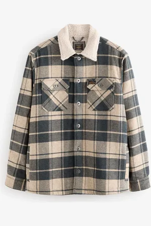 Next Borg Lined Check ShacketL