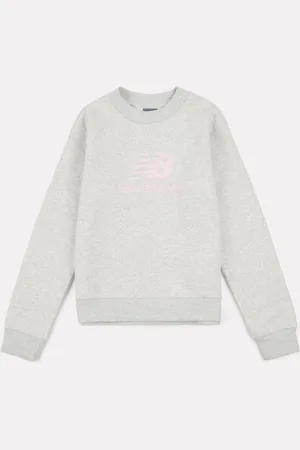 New Balance Girls Stacked Logo Sweatshirt3 - 4 år (98 - 104cm)