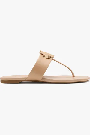Kate Spade Spade Flower Print Brown Thong Sandals5.5