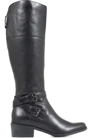 JONES BOOTMAKER Small Calf Pheobe Knee High Black Boots