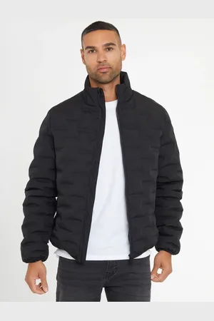 Threadbare Quiltet Højhalset Polstret jakkeM