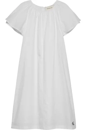 Calvin Klein Crisp Poplin Short Sleeve 100% Cotton Dress166168cm