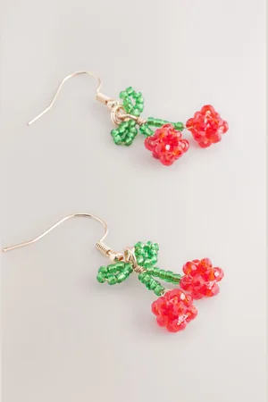 Next Beaded Cherry Drop Earringsen