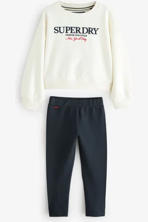 Superdry White Embroidery Sweatshirt Set116122cm