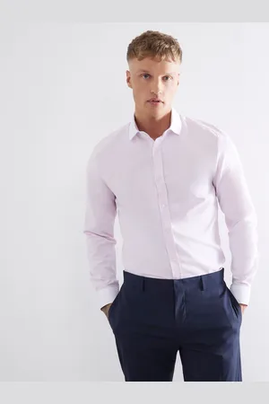 River Island Contrast Cuff Peacock Shirtmedium