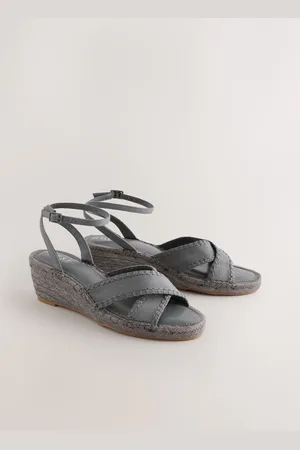 Next Forever Comfort Round Toe Cross-Over Espadrilles Wedges5