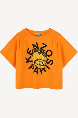 Kenzo Orange Short Sleeve Fruit Logo T-Shirt140146cm