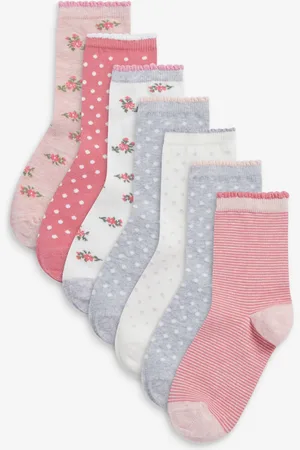 Next 7 Pakke Cotton Rich Pretty Ankel SokkerUK 12.5 - 3.5