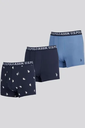 U.S. Polo Assn. U. S. Polo Assn. Mens Mixed Boxer Shorts 3 PackS