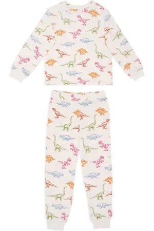 Chelsea Peers Kids Dinosaur Tryk Langt Pyjamassæt7 - 8 år (122 - 128cm)